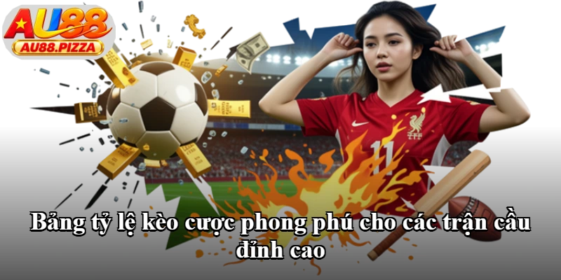 Bảng tỷ lệ kèo cược phong phú cho các trận cầu đỉnh cao