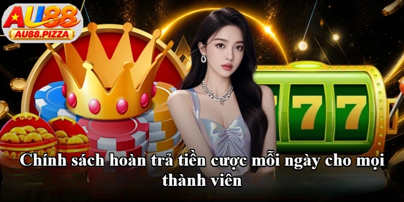 Chính sách hoàn trả tiền cược mỗi ngày cho mọi thành viên Chính sách hoàn trả tiền cược mỗi ngày cho mọi thành viên
