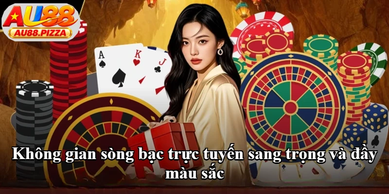 Không gian sòng bạc trực tuyến sang trọng và đầy màu sắc Không gian sòng bạc trực tuyến sang trọng và đầy màu sắc